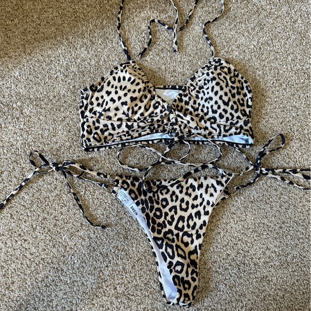 Large shein swimsuit cheetah